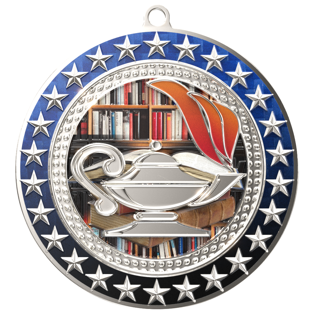Radiant Star Medal - Book & Lamp 2
