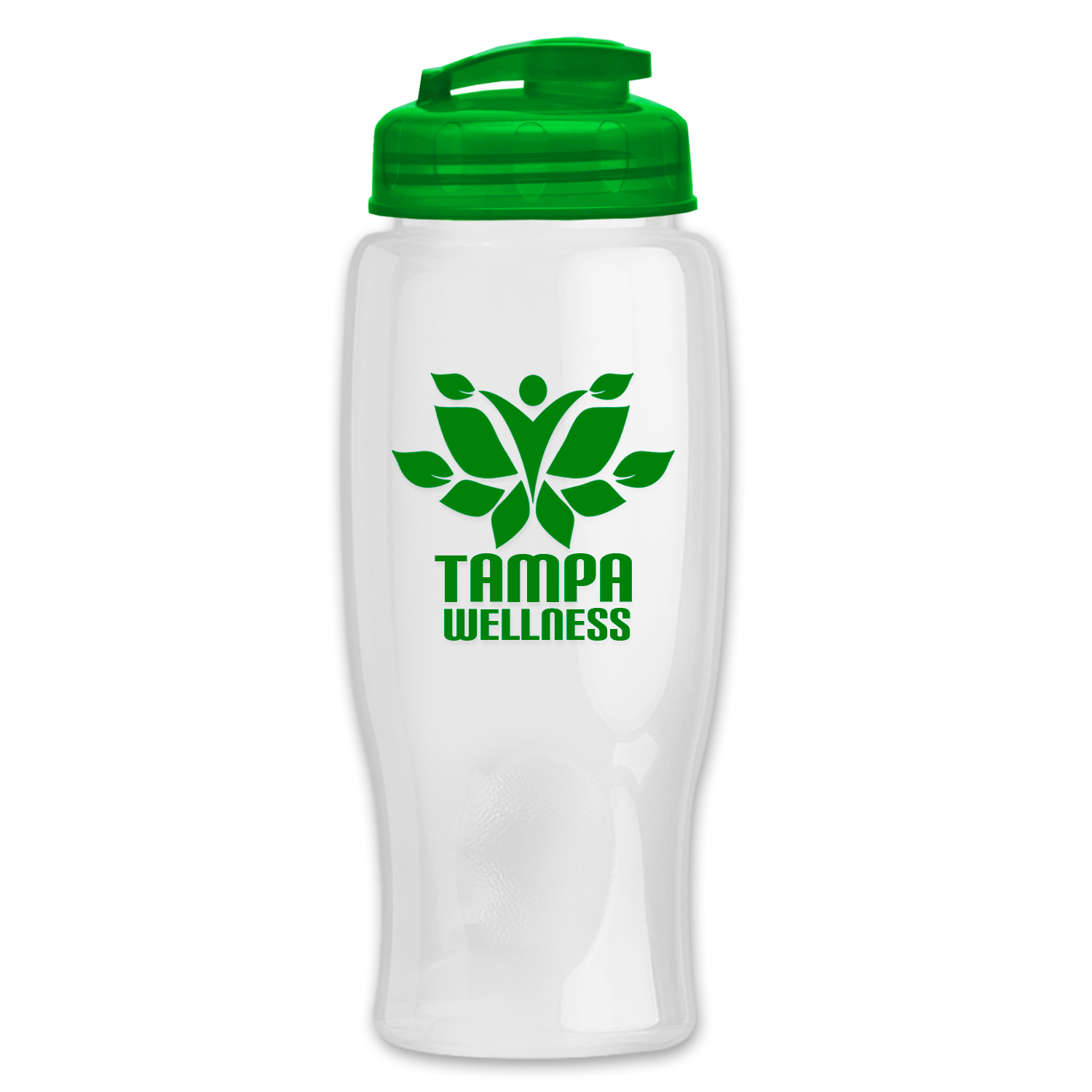 Poly-pure - 27 oz. Transparent Bottle with USA Flip 2