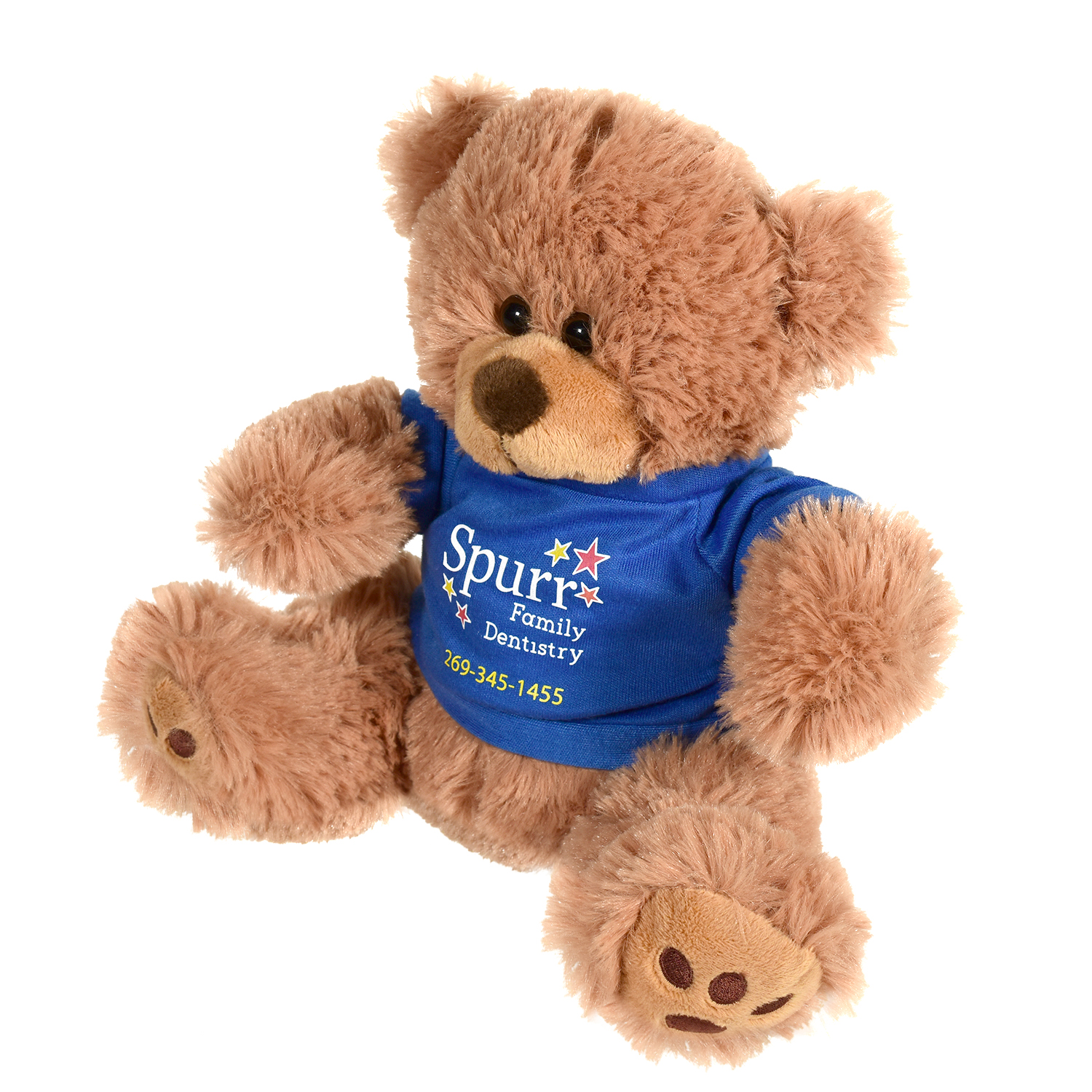 Plush Bear w/ Embroidered Paws and T-Shirt 9