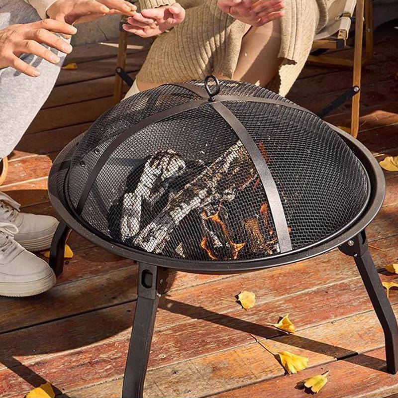 Outdoor Folding Charcoal Grill Fire Pit 10