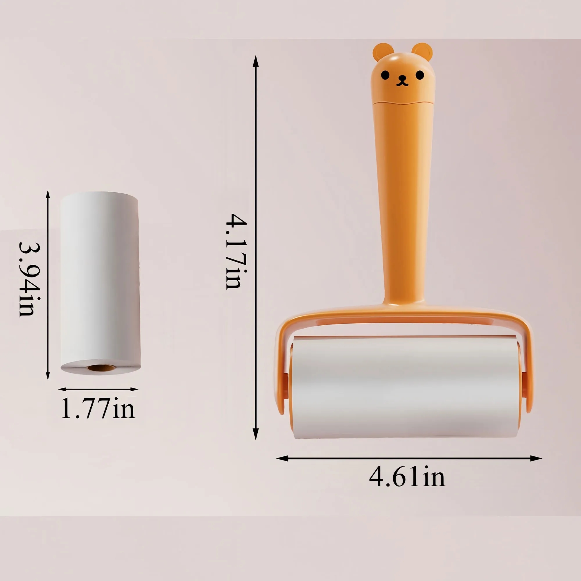 Super Sticky Pet Hair Roller Refill Paper With Bear Handle 8