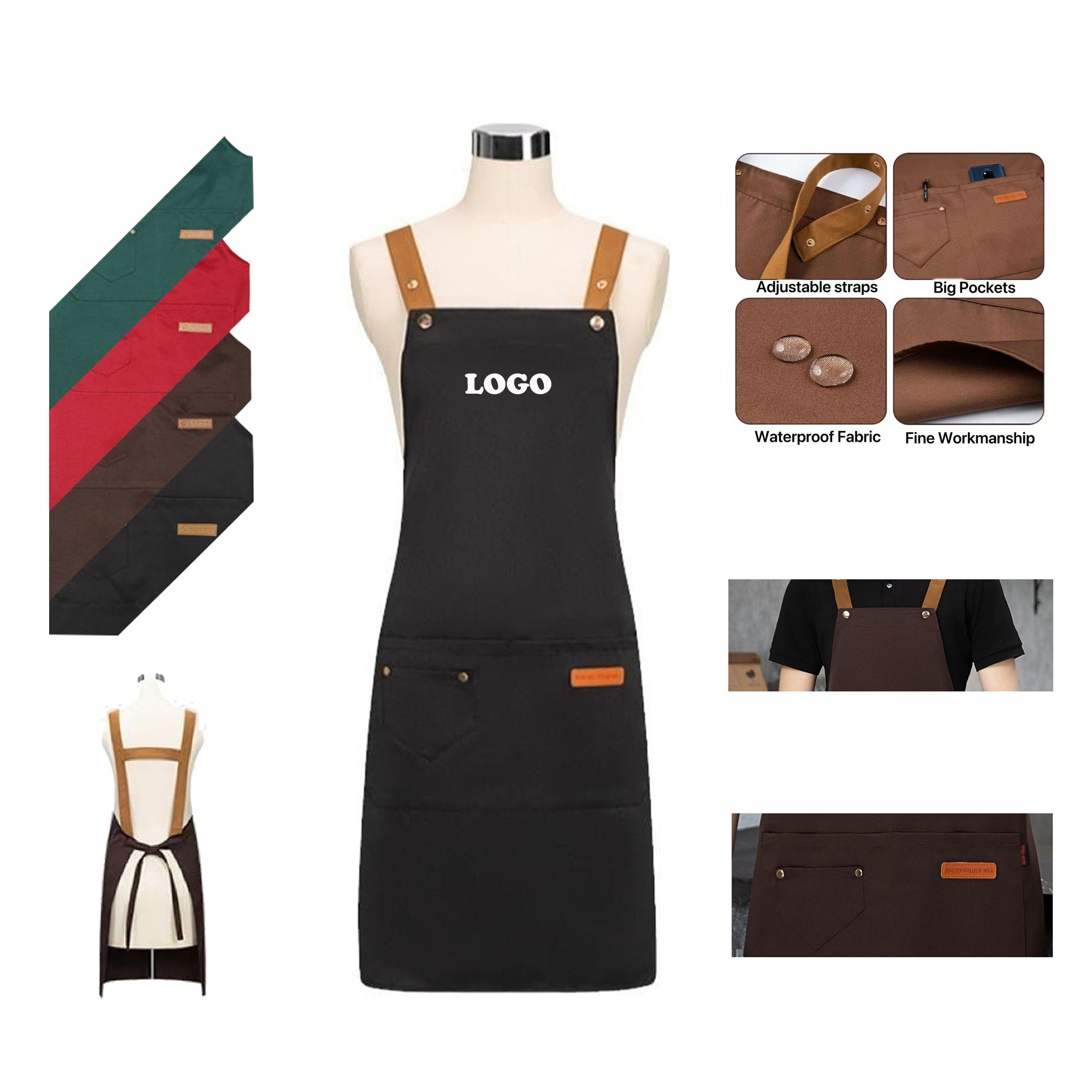 MOQ 5 pcs Work Apron 3