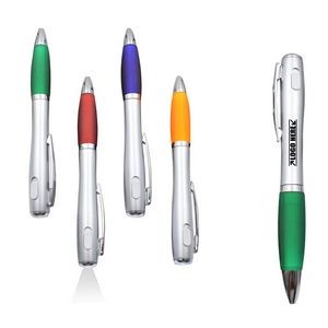 Silver Barrel LED Flashlight Pen 9