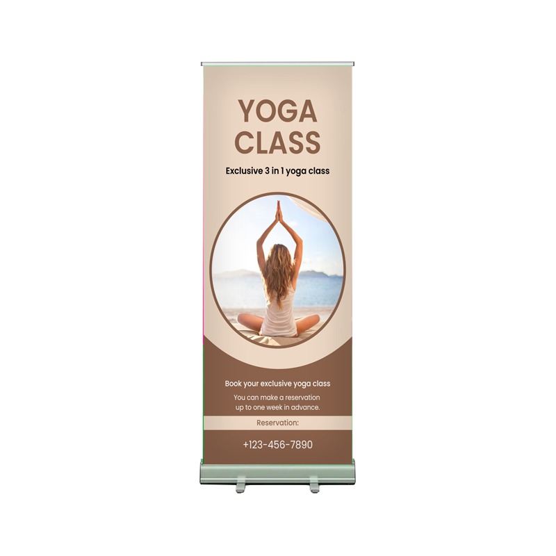 24"W x 80"H Monza™ Retractable Banner Stand Kit, Premium Film 4