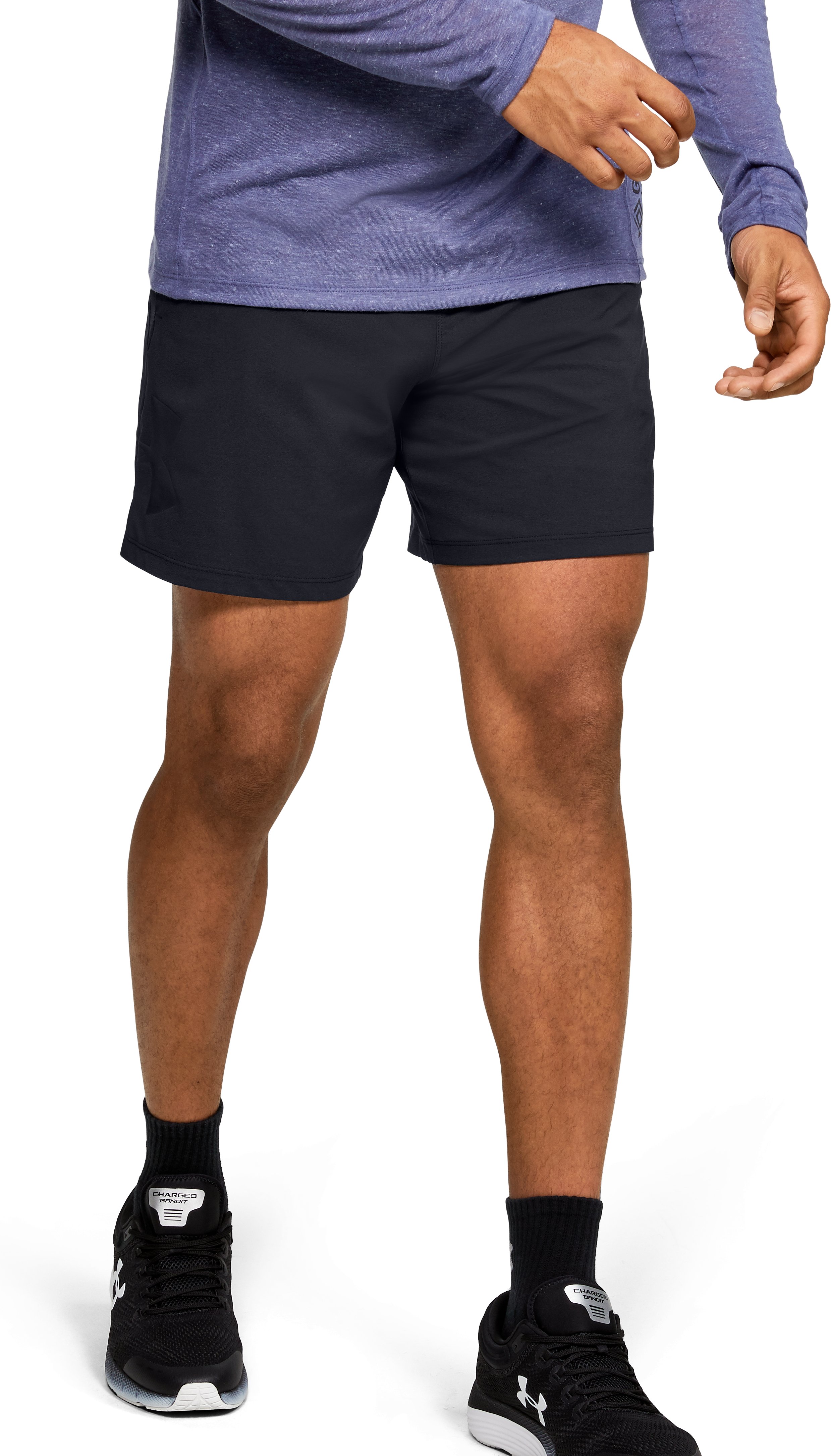 UA Qualifier Speedpocket Branded 7'' Men's Linerless Shorts 2