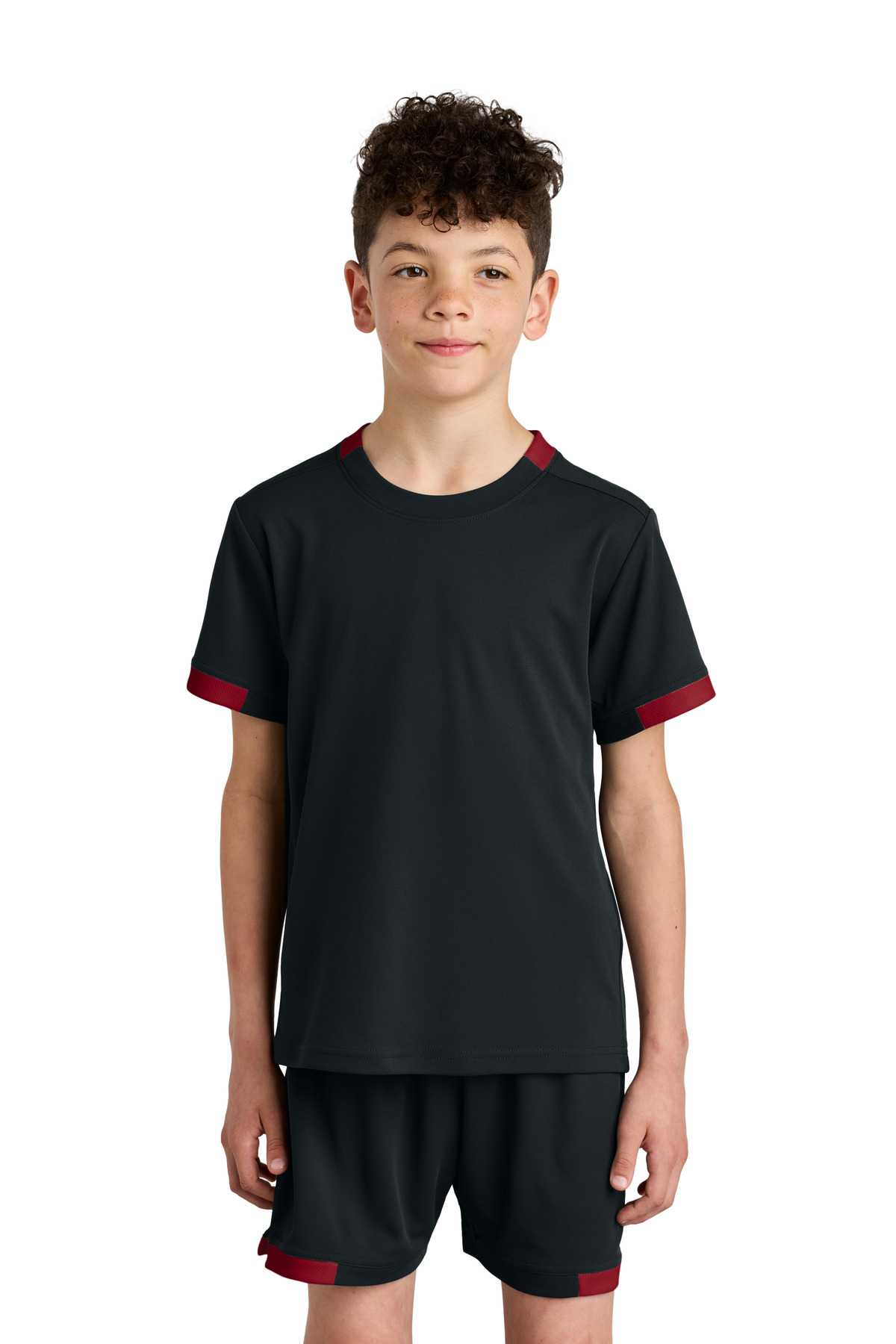 Sport-Tek Youth Club Short Sleeve Crew YST440 64