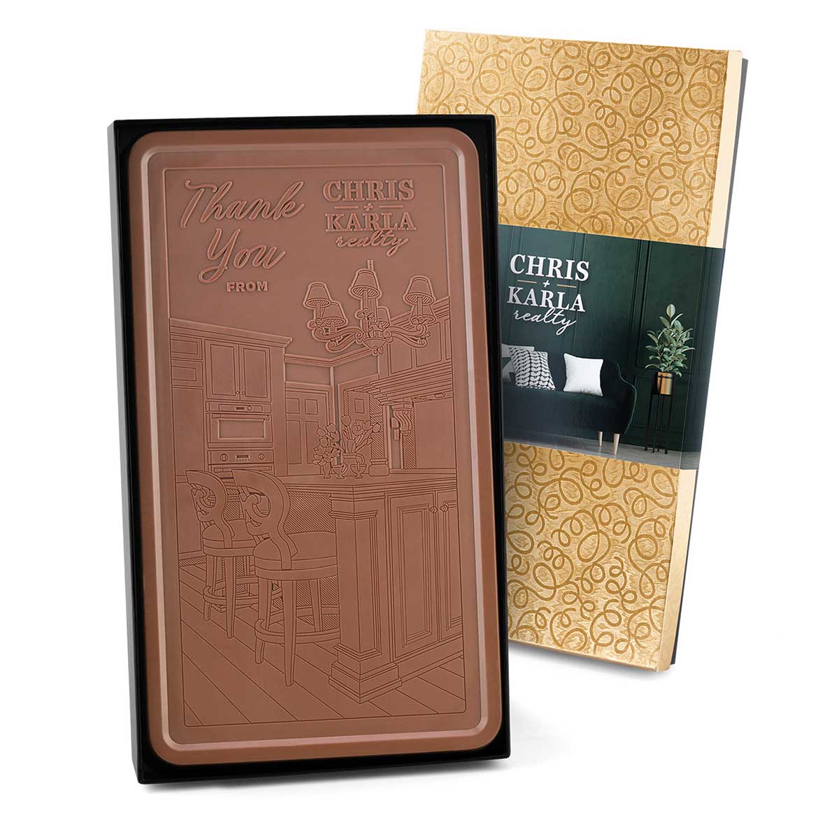 Giant 2lb. Engraved Chocolate Bar – Classic Packaging 4
