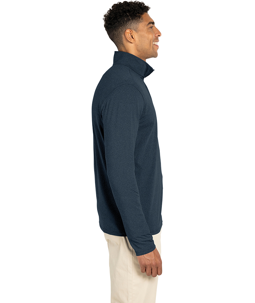 Men's Heathered Eco-Logic Stretch Quarter Zip, custom hoodie or sweatshirt with logo imprint 76