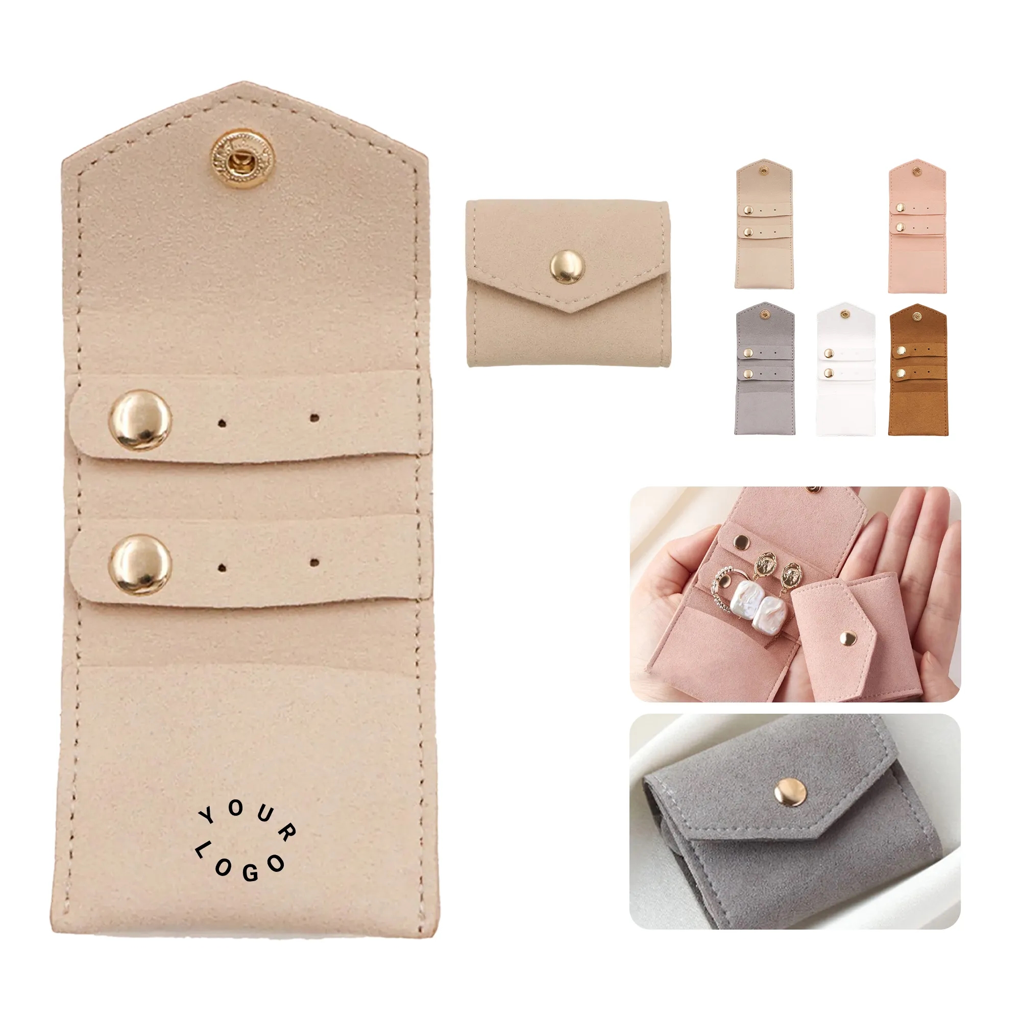 Microfiber Jewelry Pouch Soft Protective Design 1