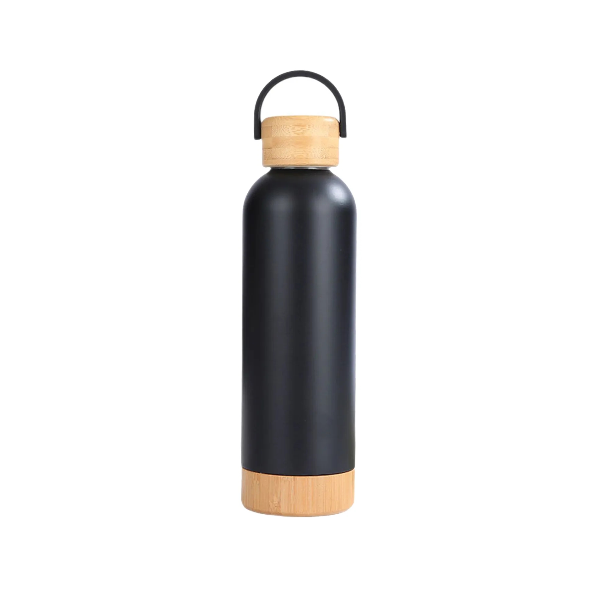 17 Oz Bamboo Lid Stainless Steel Water Bottle 1