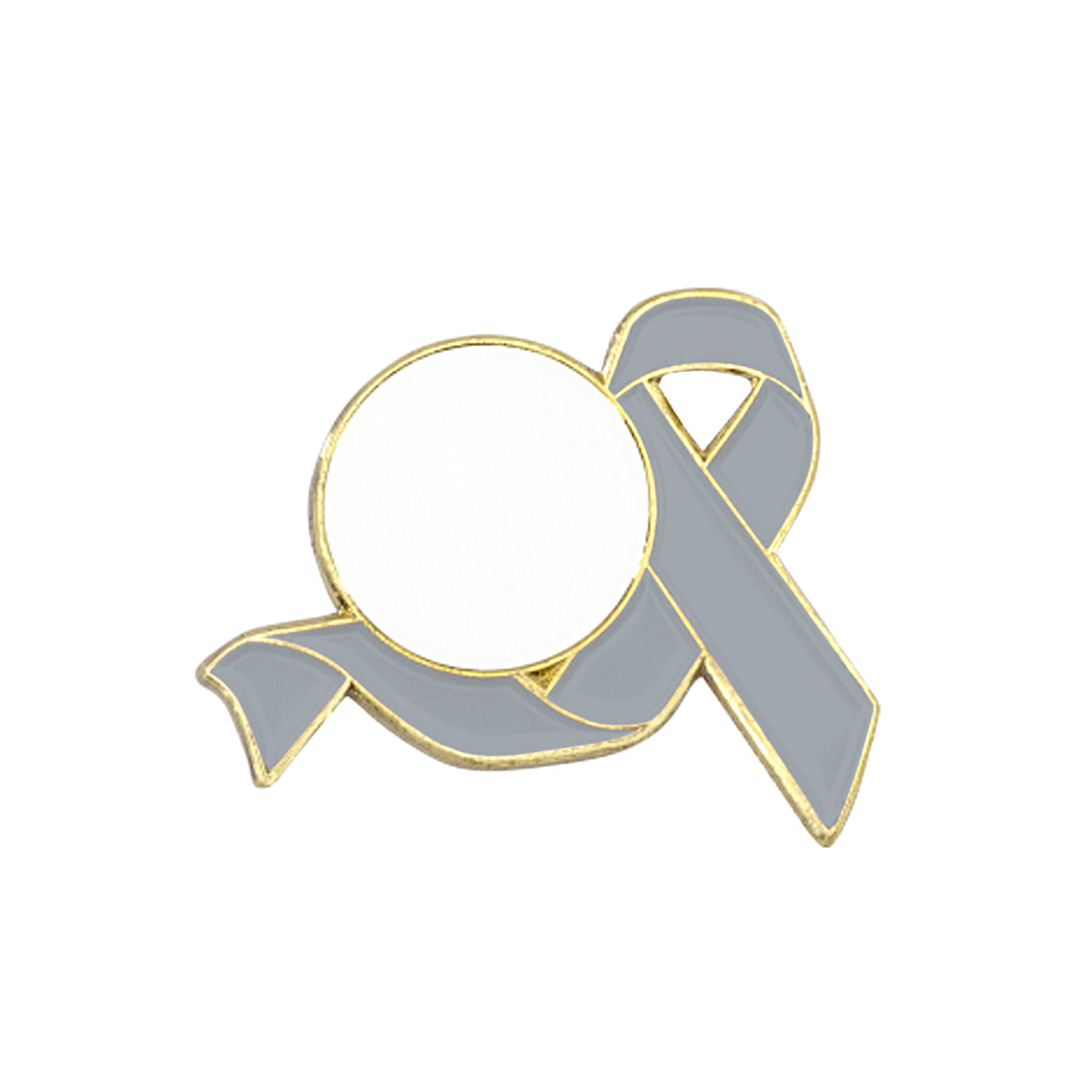 Awareness Ribbon Lapel Pins w/ Custom Logo 21