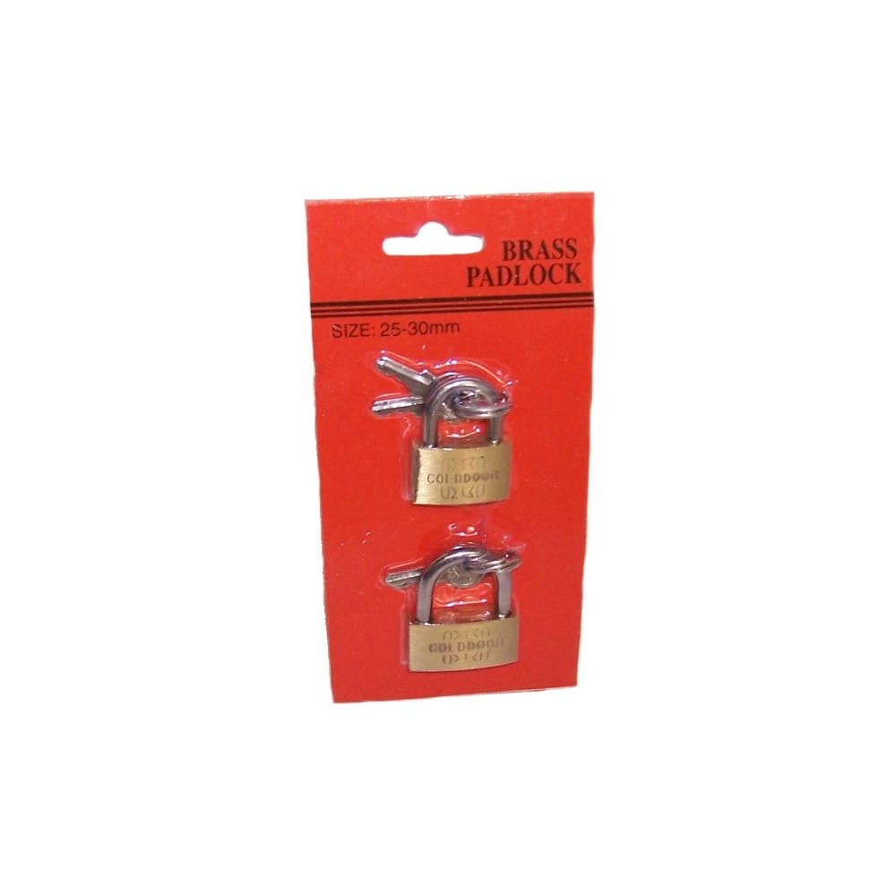 Mini Padlocks - Brass 2 Pack 1