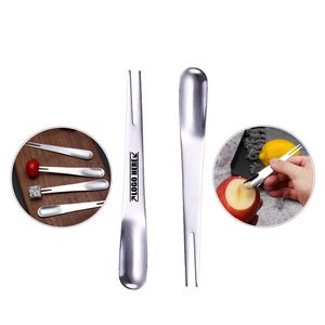 2 In 1 Silver Stainless Steel Spoon 2