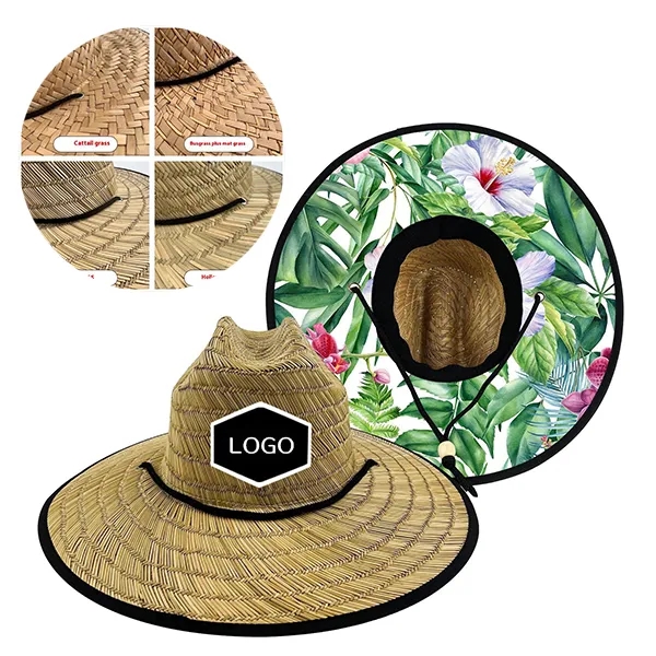 Mat Straw Sunshade Jazz Hat 4