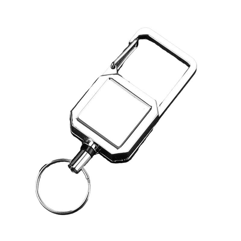 Stainless Steel Retractable Square Badge Reel 3