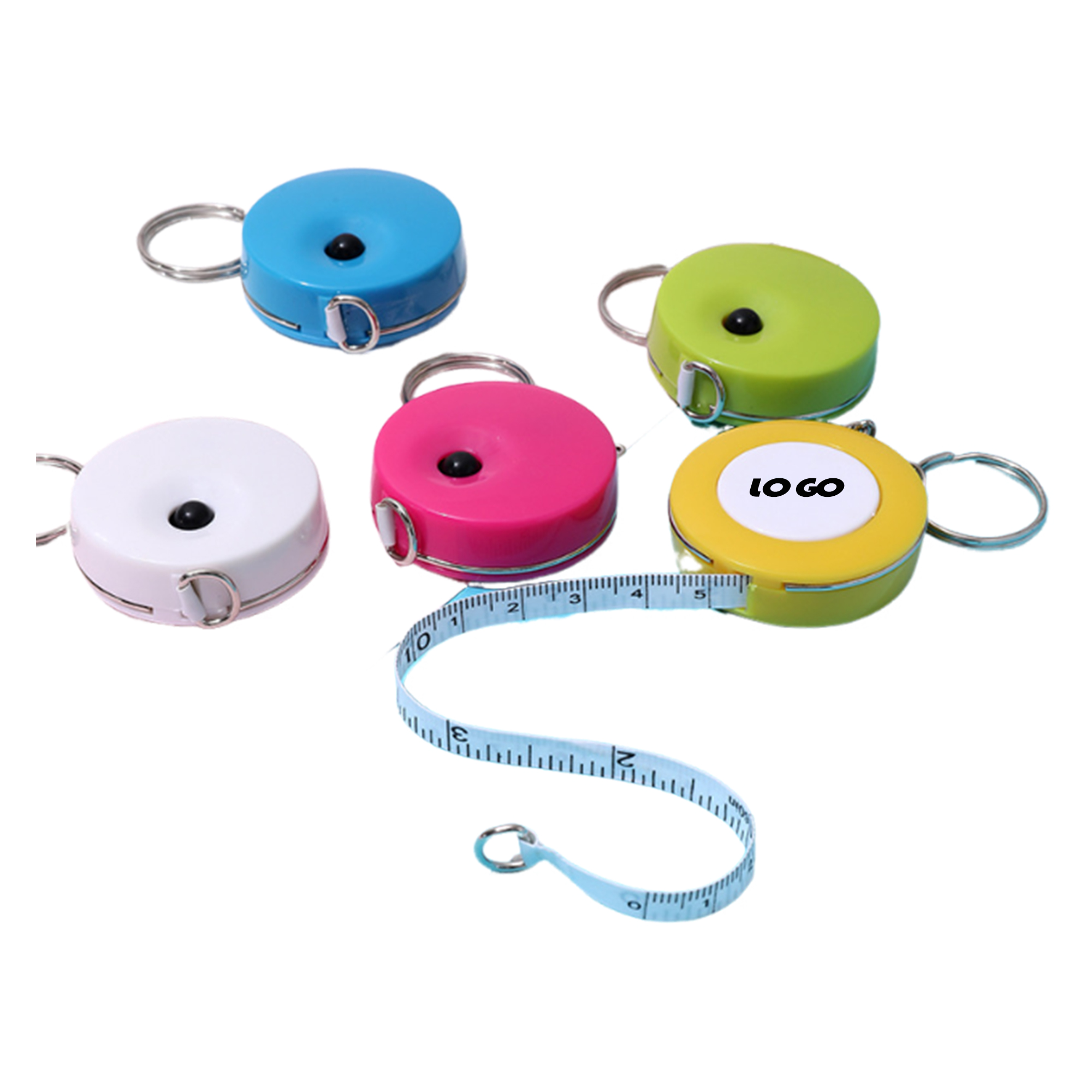 Candy Color Tape Measure Keychain 2