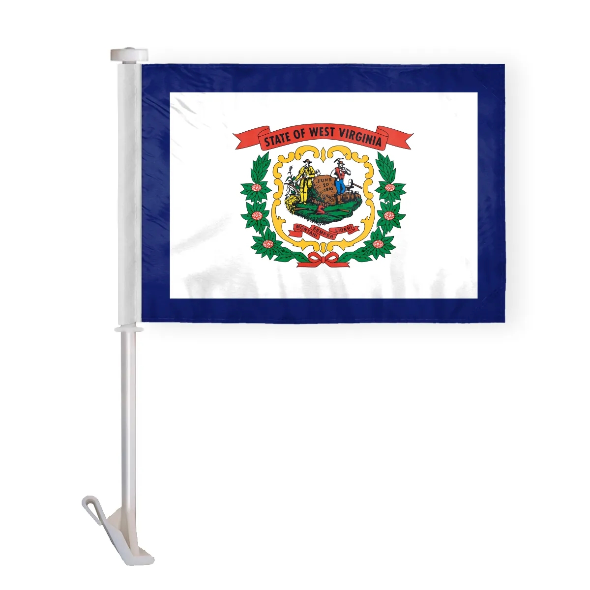 12"x16" & 10.5''x15'' West Virginia Car Flags 2