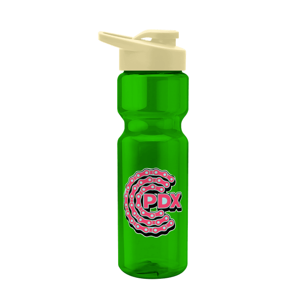 Blazer 28oz Transparent Bike Bottle w/Drink-thru Lid 802