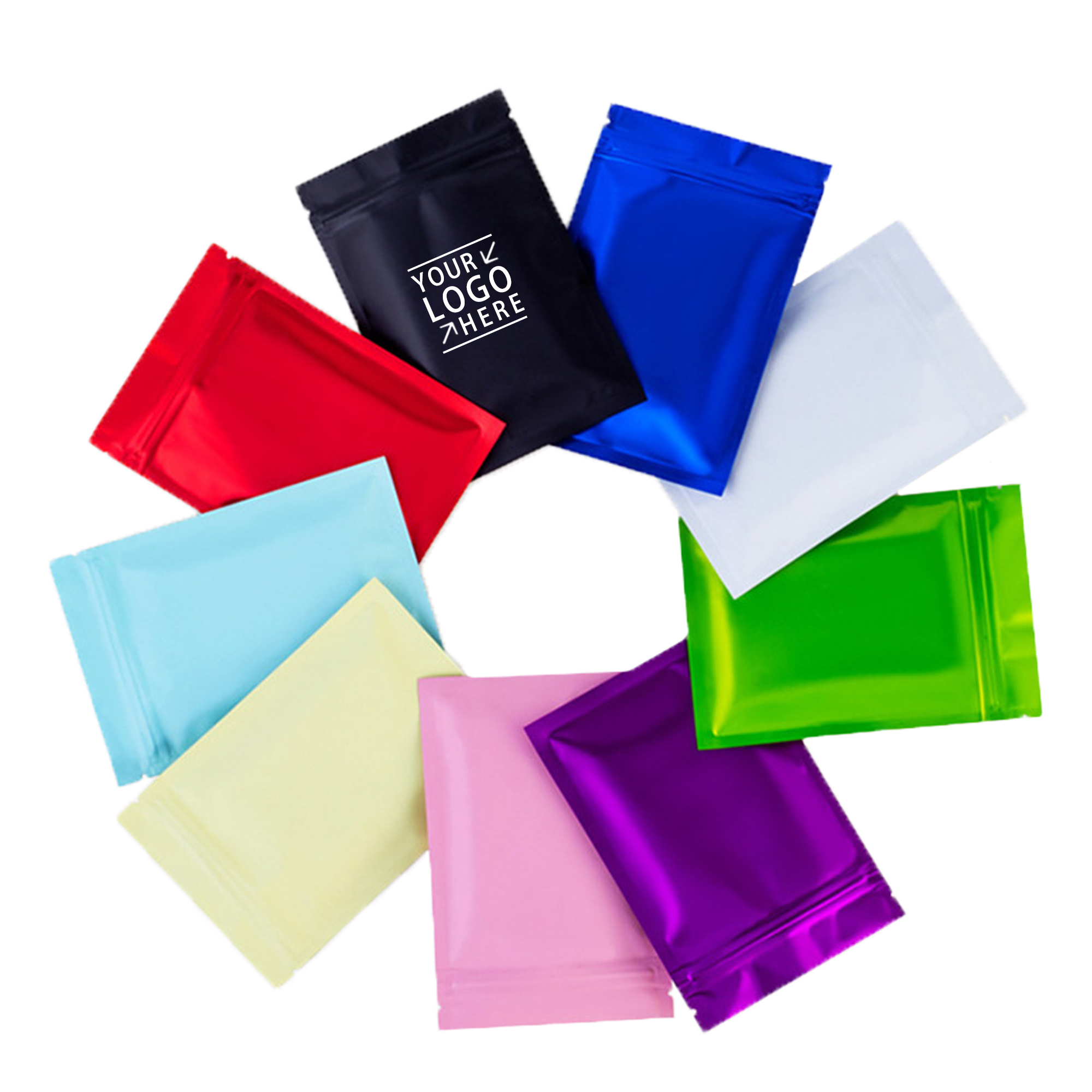 Colorful Stand-up Mylar Bags Ziplock 2