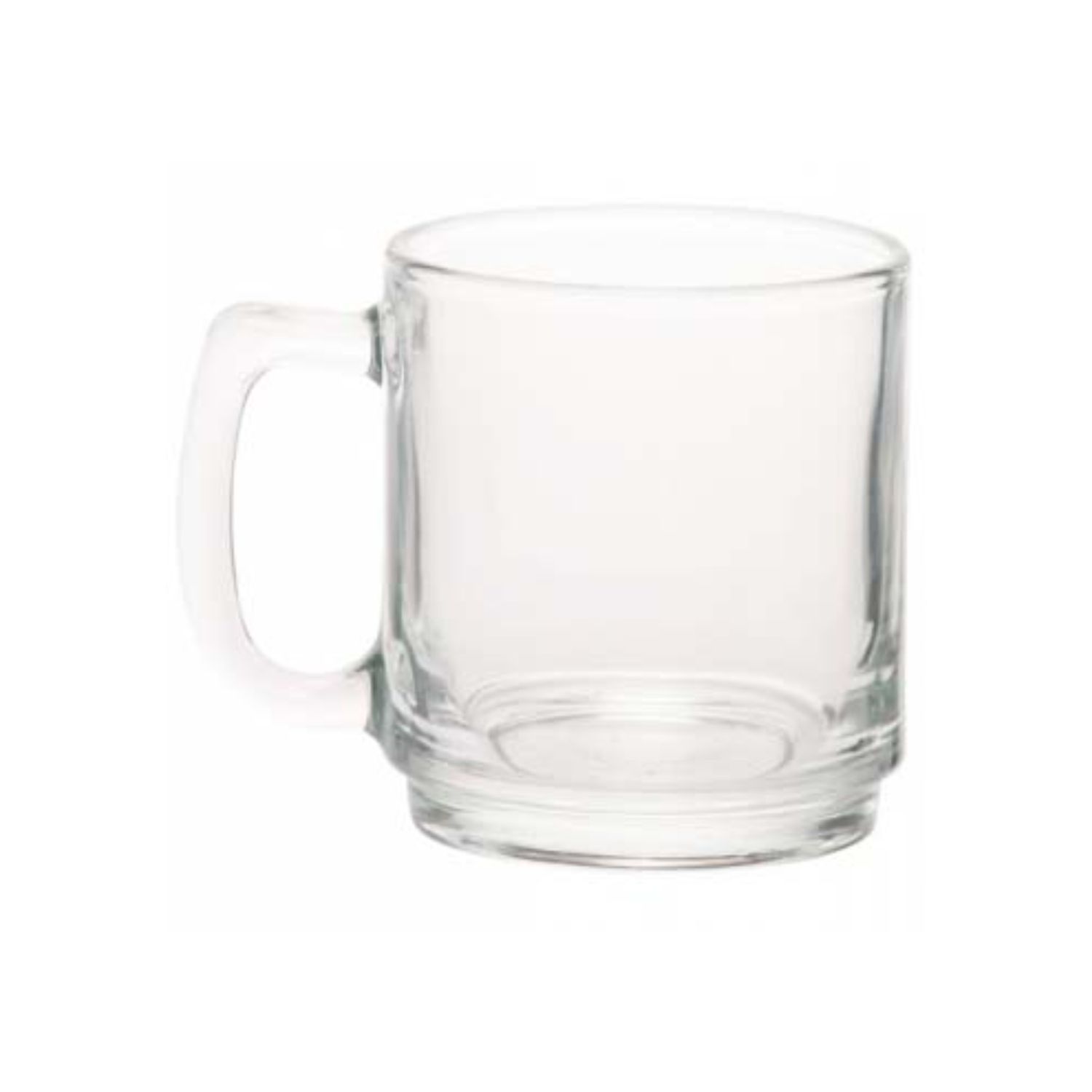 Clear Glass Coffee Mugs, 9 oz. 2