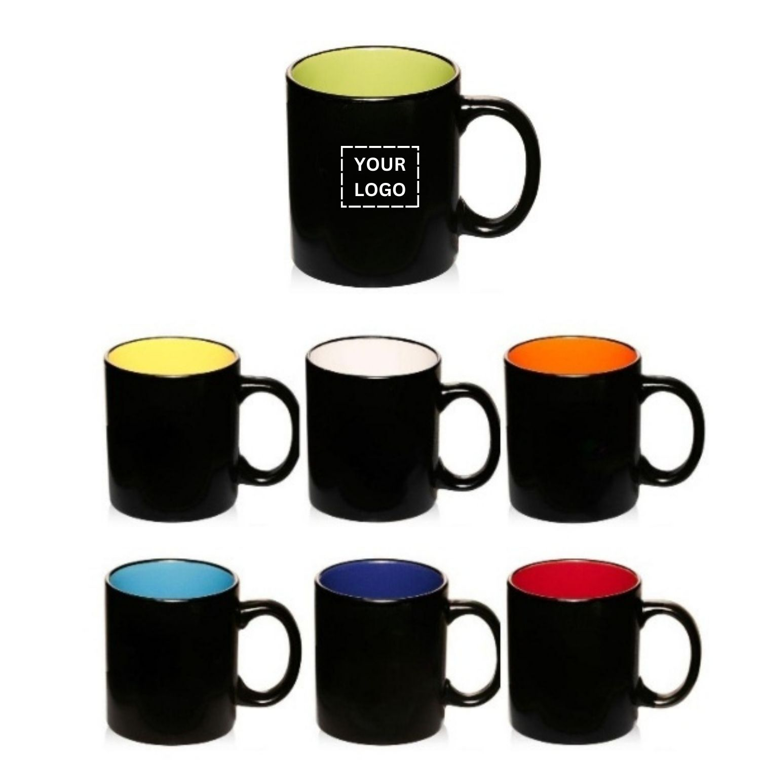 Two-Tone Matte Coffee Mug, 11 oz. 1