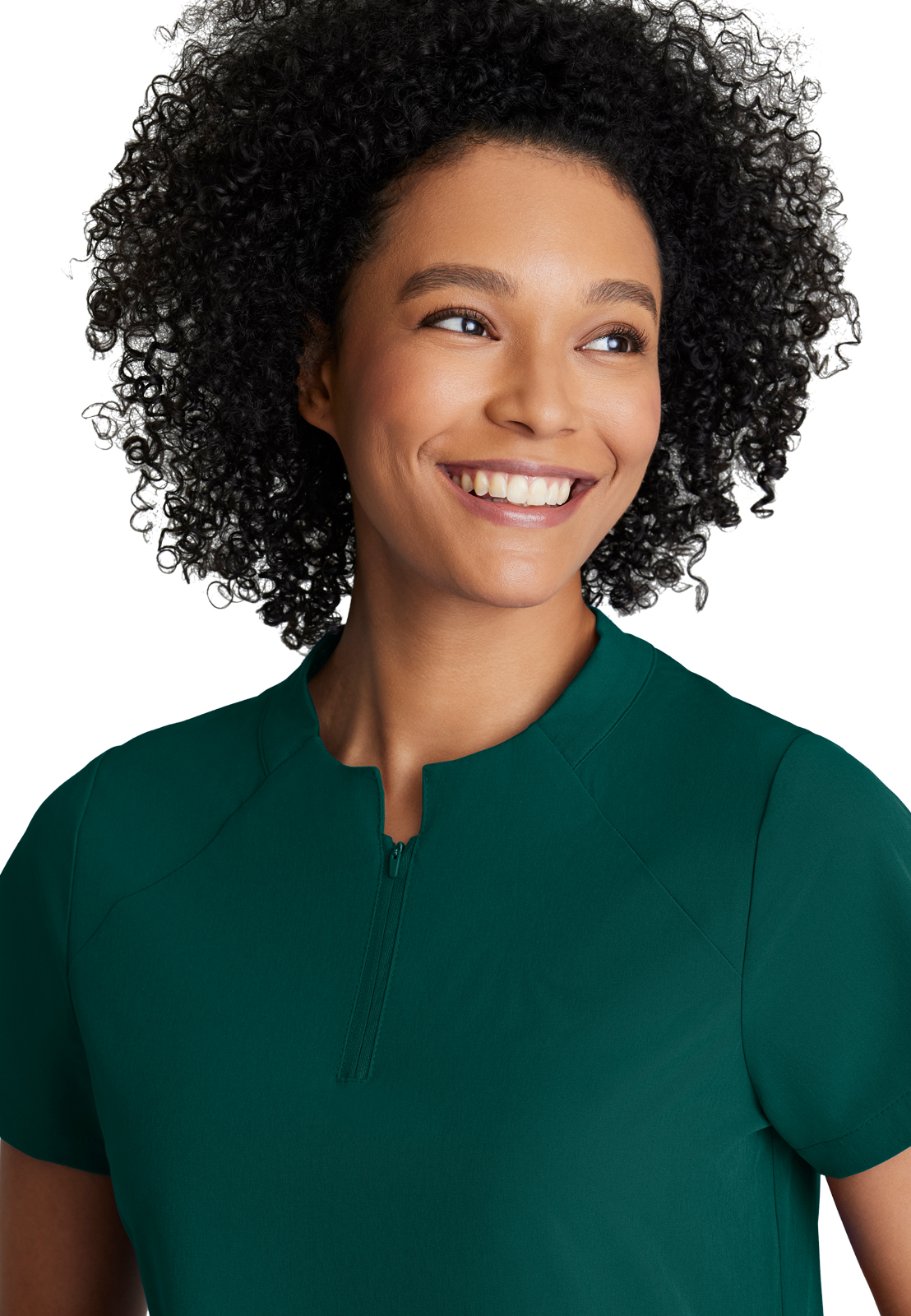 Barco One - Women's Two-Pocket Banded Zip-Collar Flux Scrub Top 2