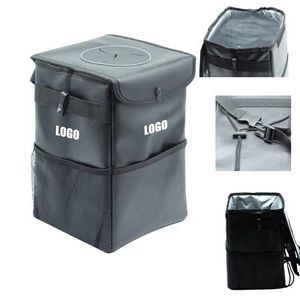 Car Trash Can With Lid 10