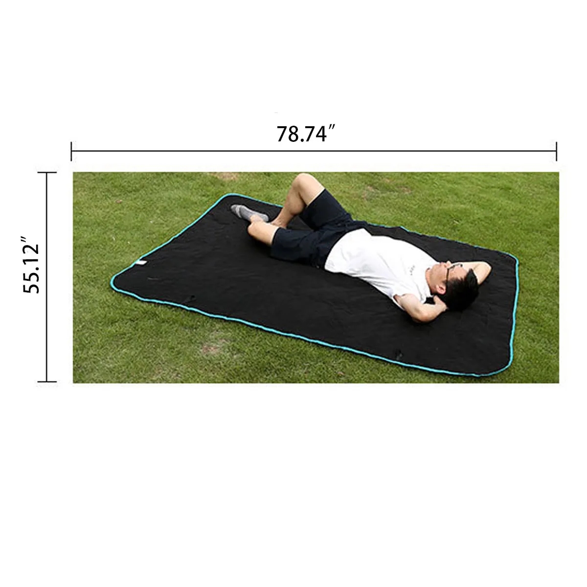 Outdoor Camping Waterproof Polar Fleece Blanket Picnic Throw 5