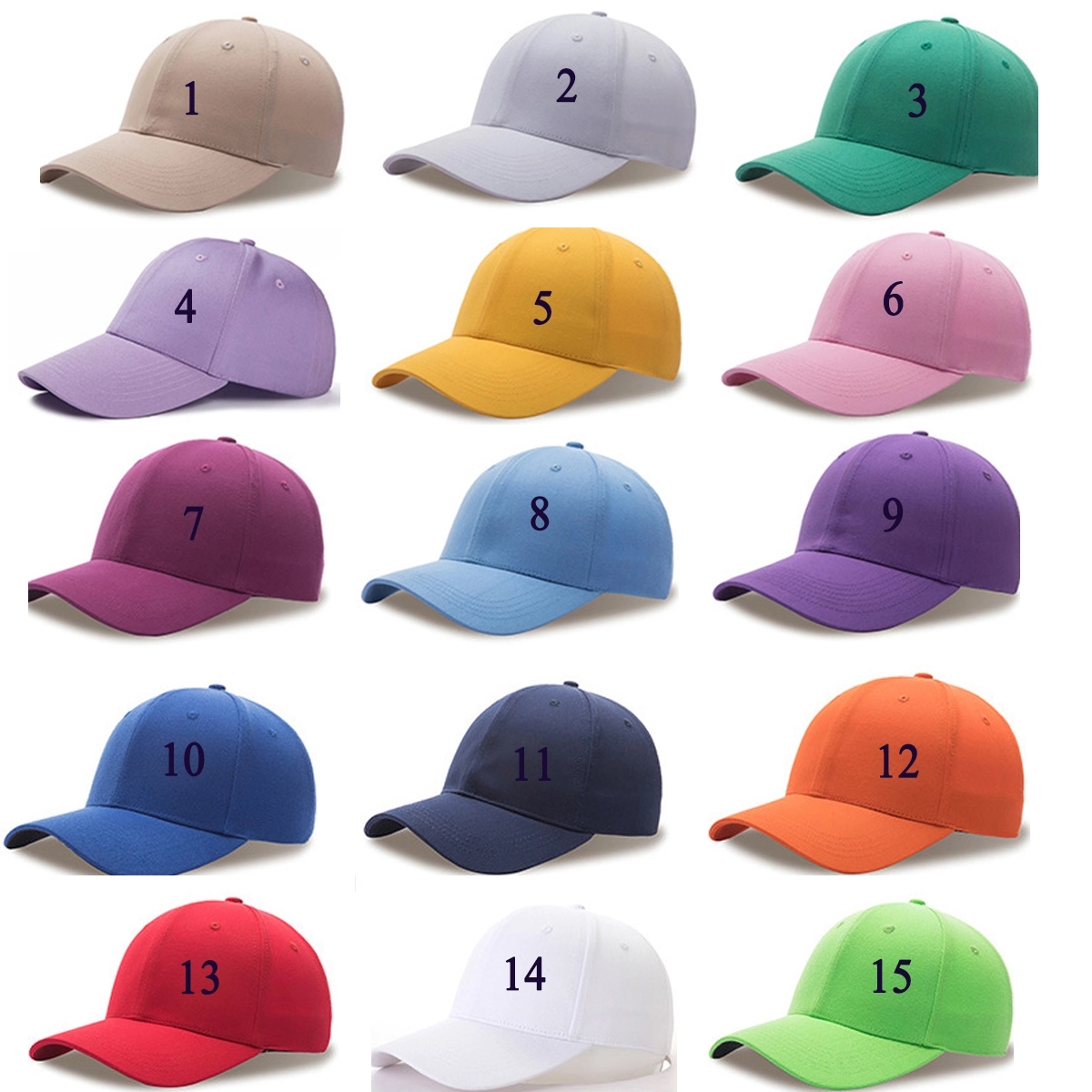 6-Panel Cotton Baseball Cap 6