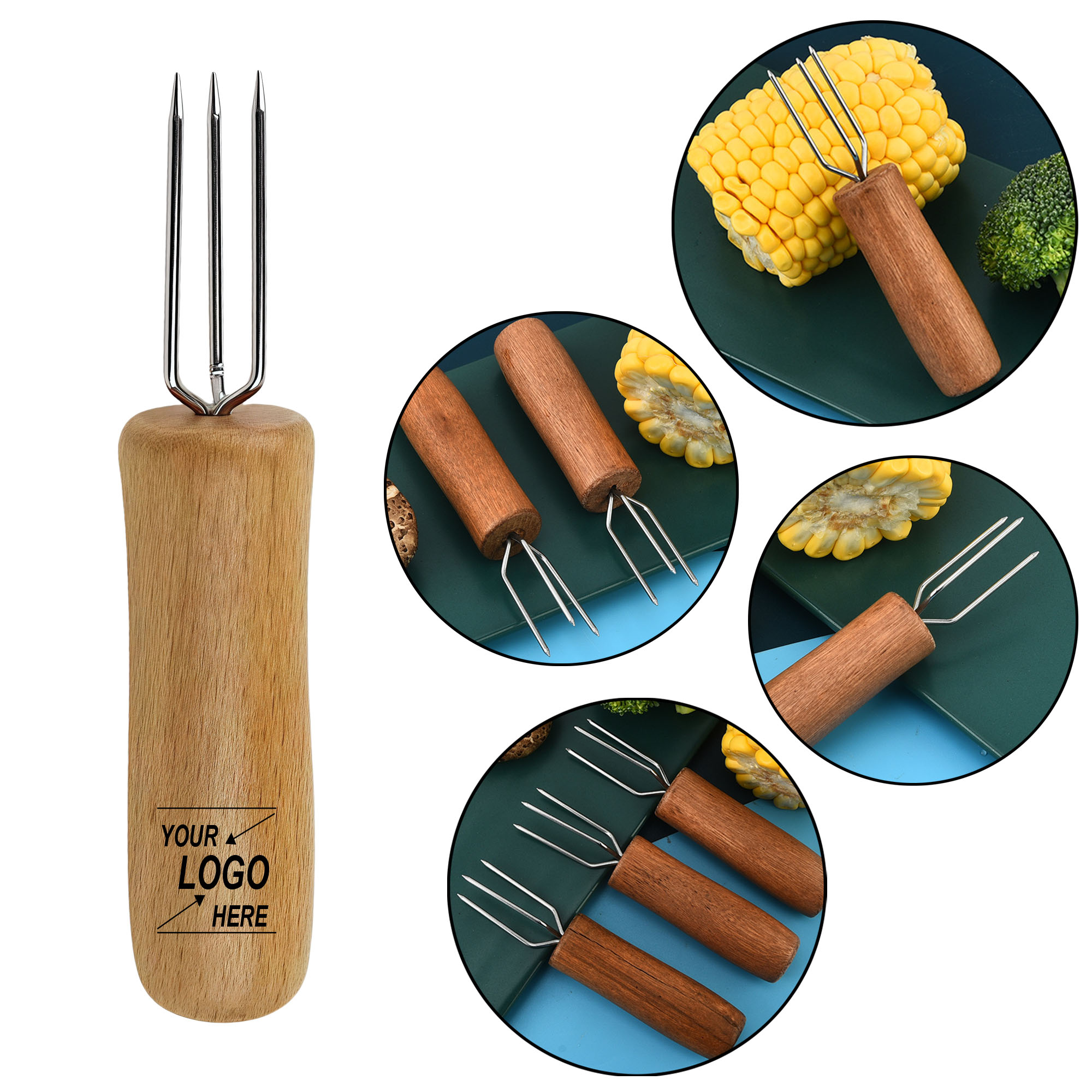 3-Prong Stainless Steel Corn Fork 3