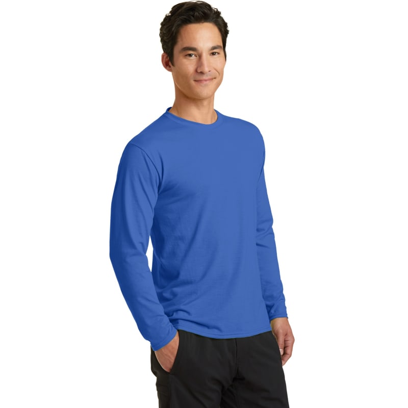 Port & Company Long Sleeve Performance Blend Tee. 73