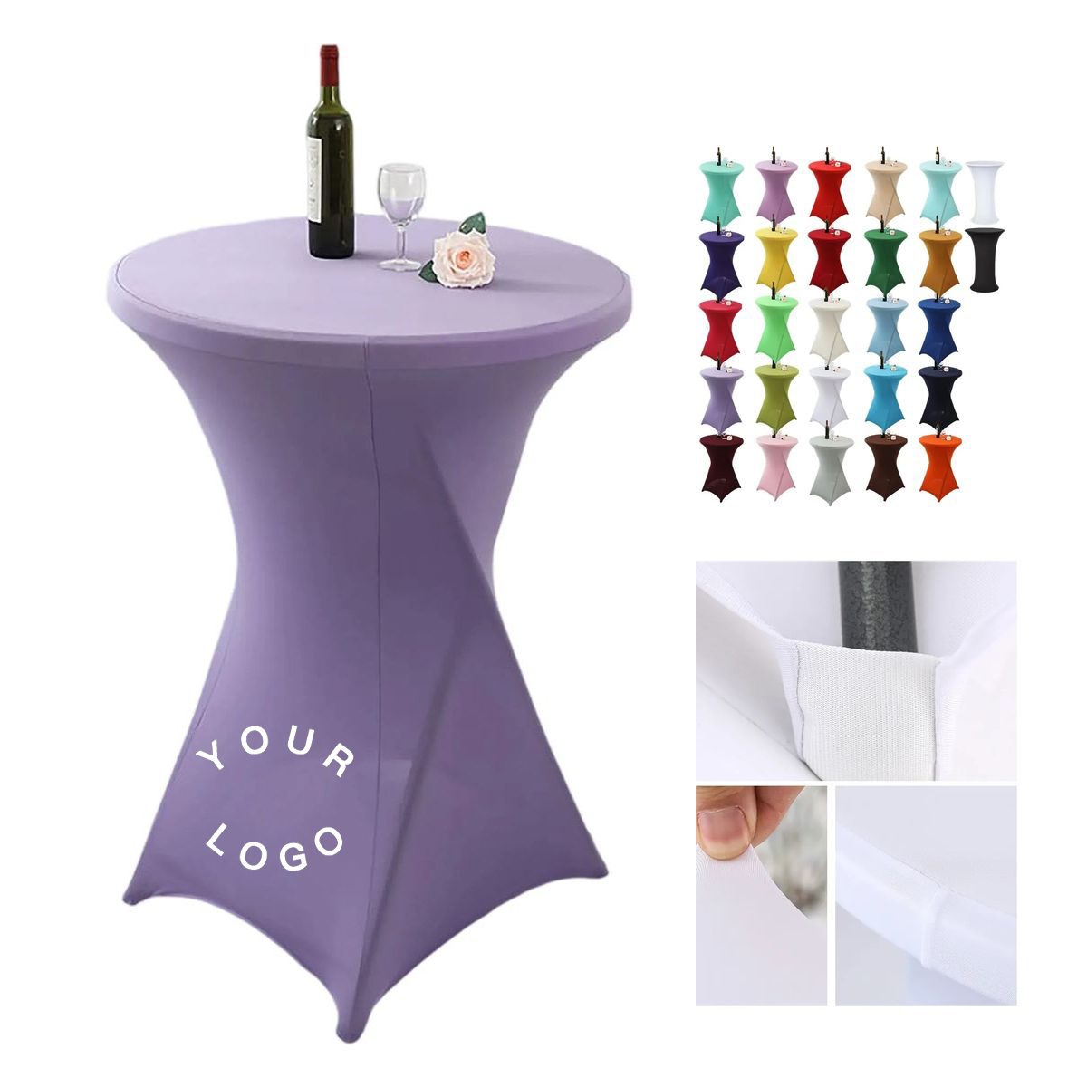 Full-Color Custom Table Cover for Weddings and Parties 7