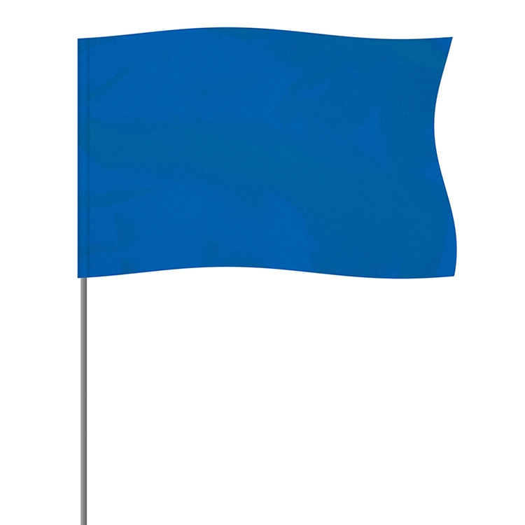 Blue 5" x 8" Marker Flag on a 36" Wire 3