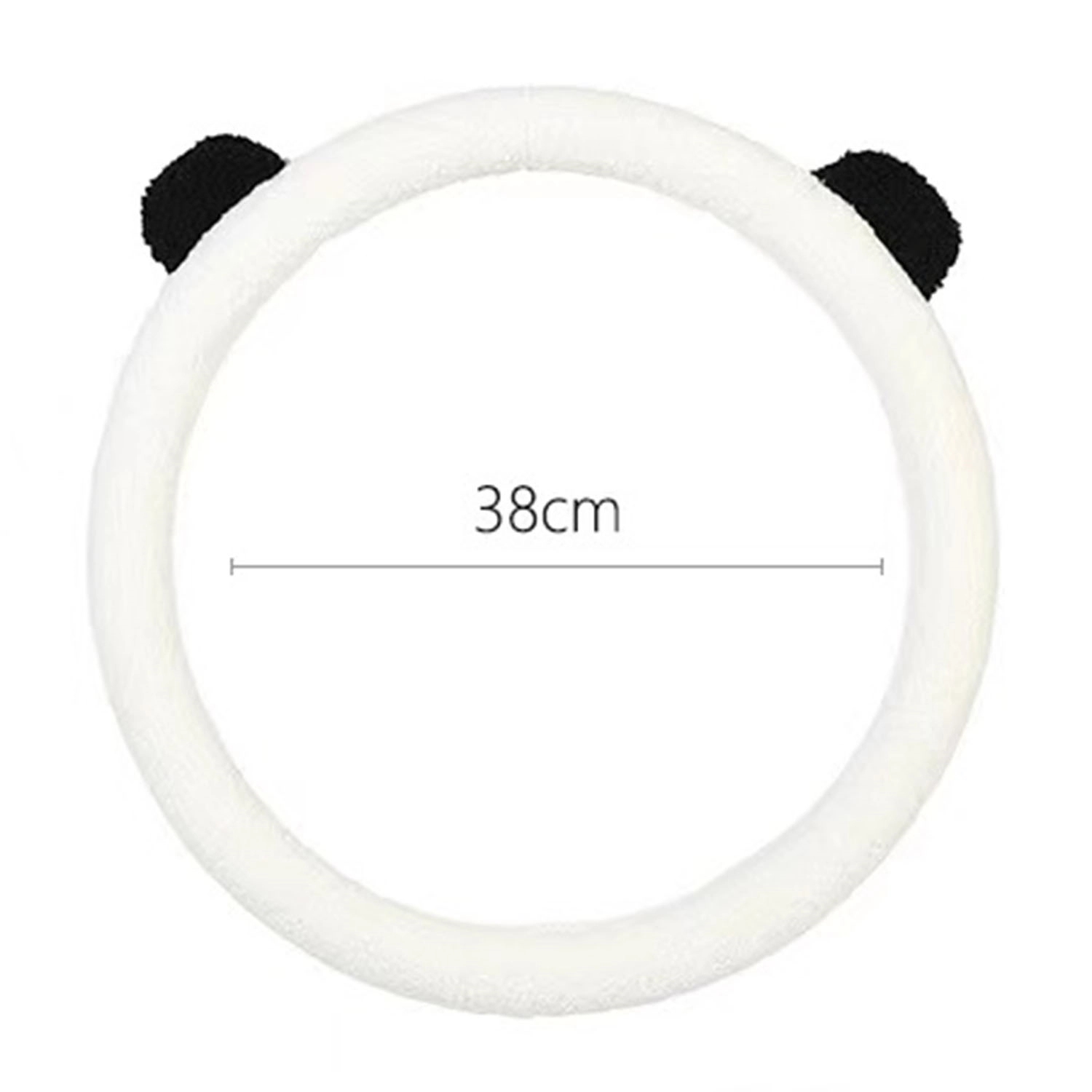Elastic Microfiber Plush Steering Wheel Cover For Winter 3