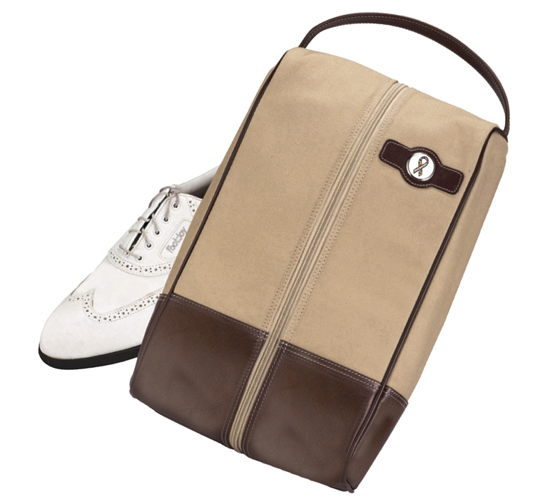 Leather & Canvas Shoe Bag 2