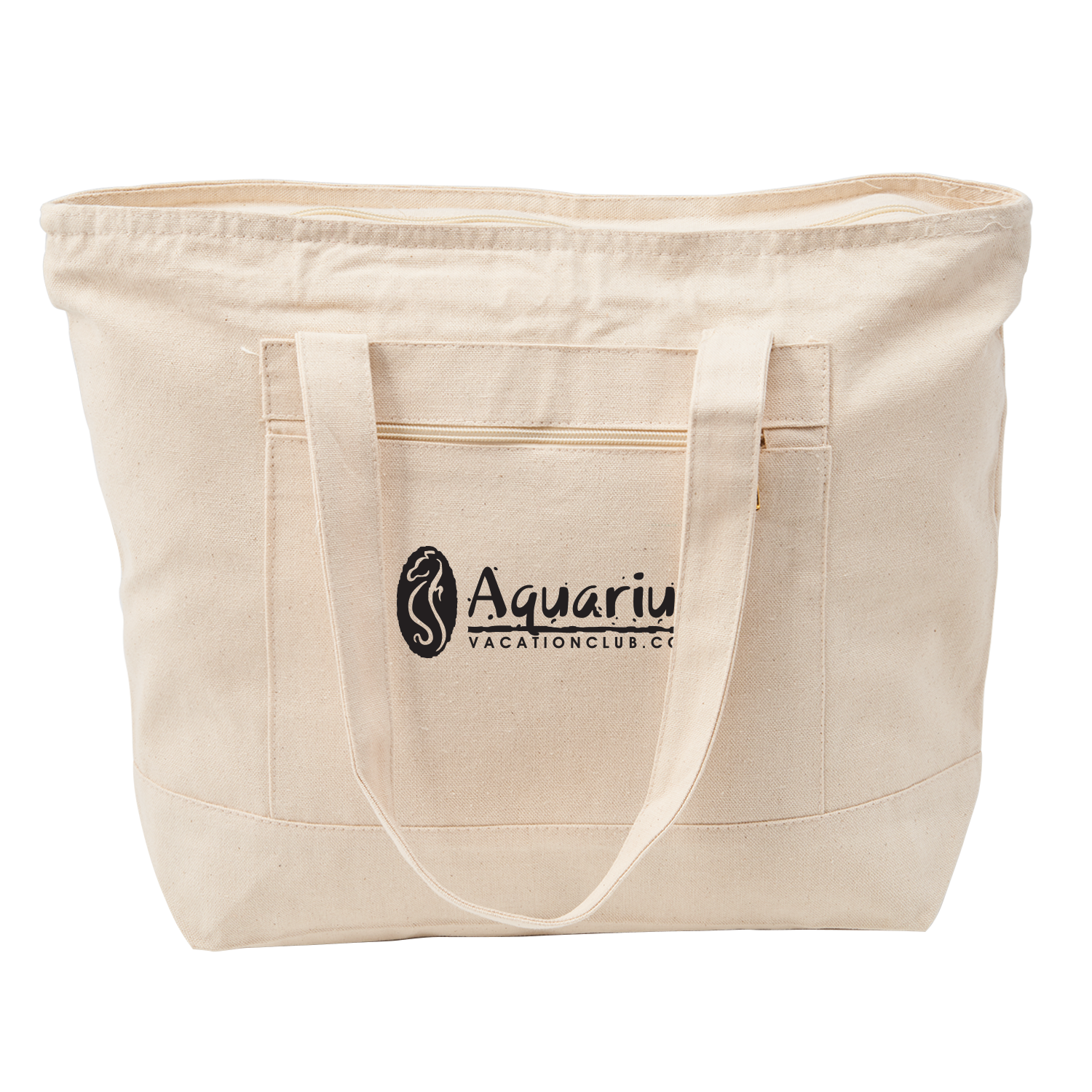 12 Oz. Cotton Canvas Zippered Tote Bag 3