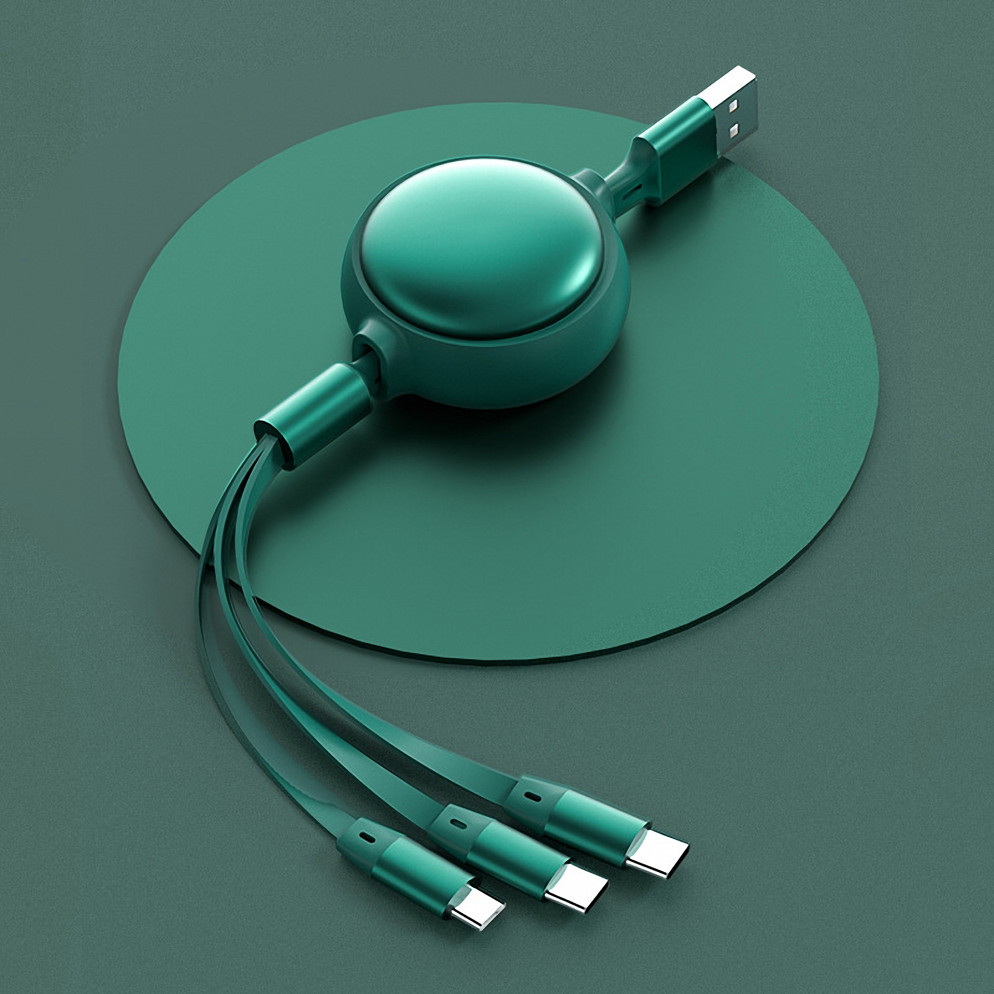 3" 1 Multi USB Retractable Charging Cable 4