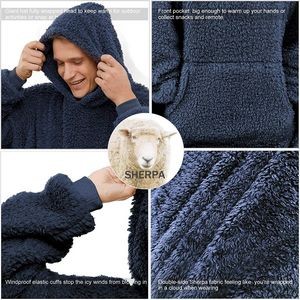 Fleece Hoodie Wearable Blanket 2