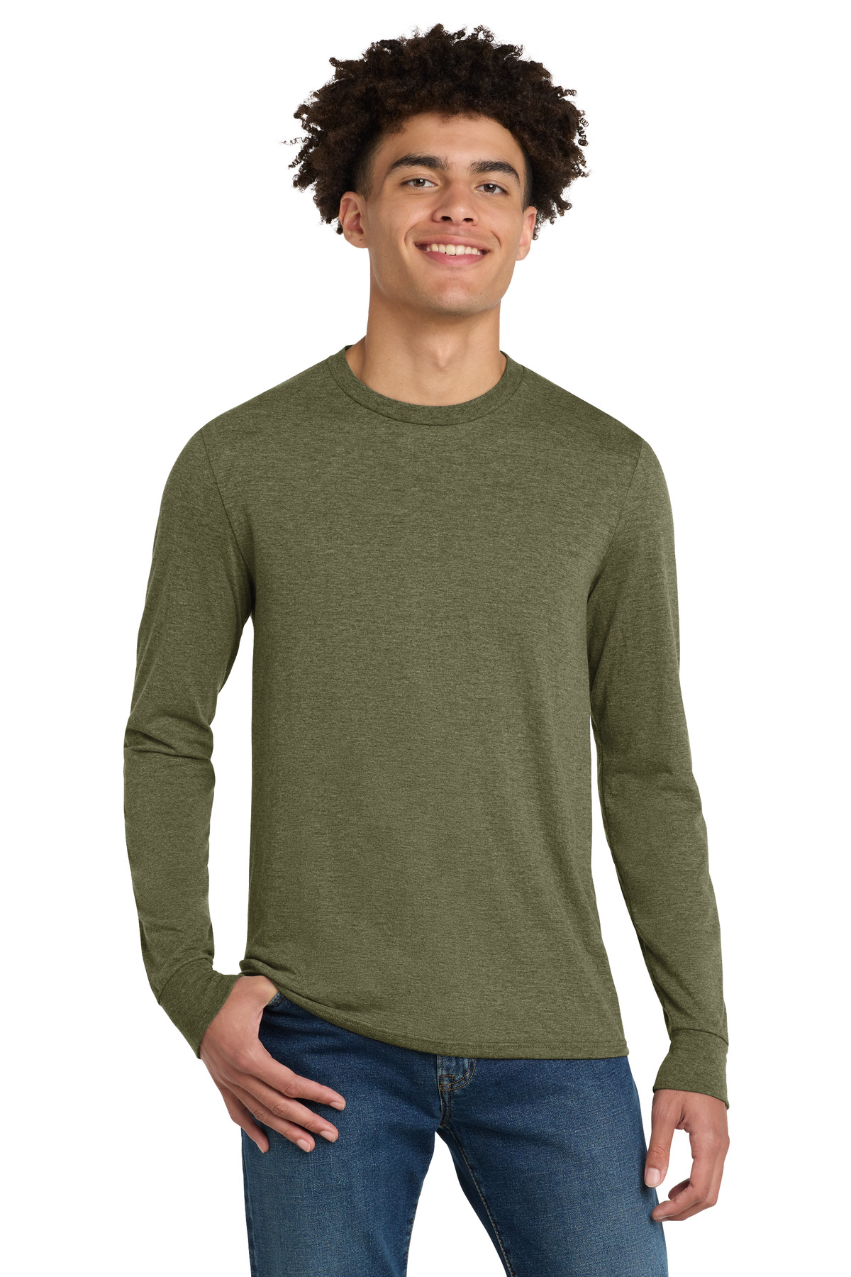 District Perfect Tri Long Sleeve Tee . DM132 21