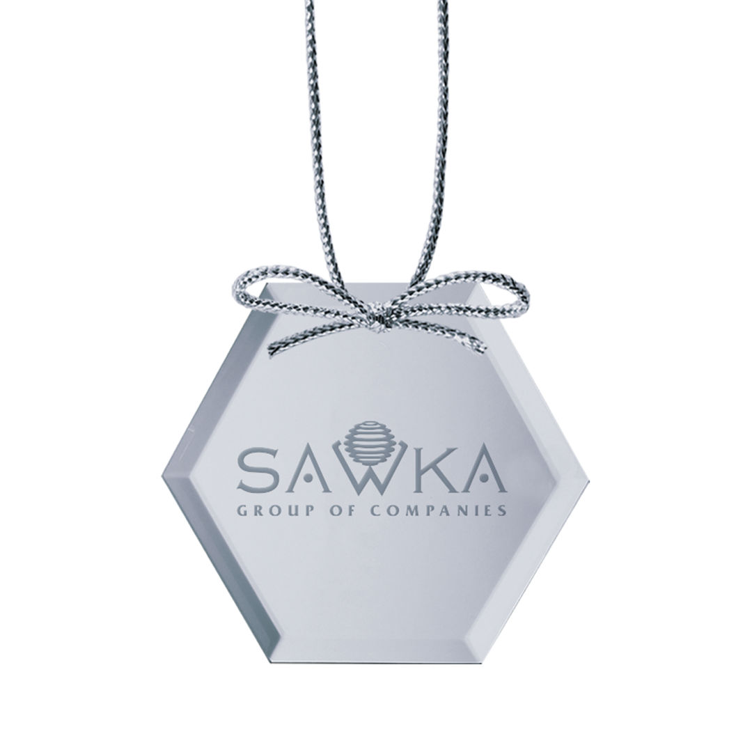 Mirror Ornament - Hexagon