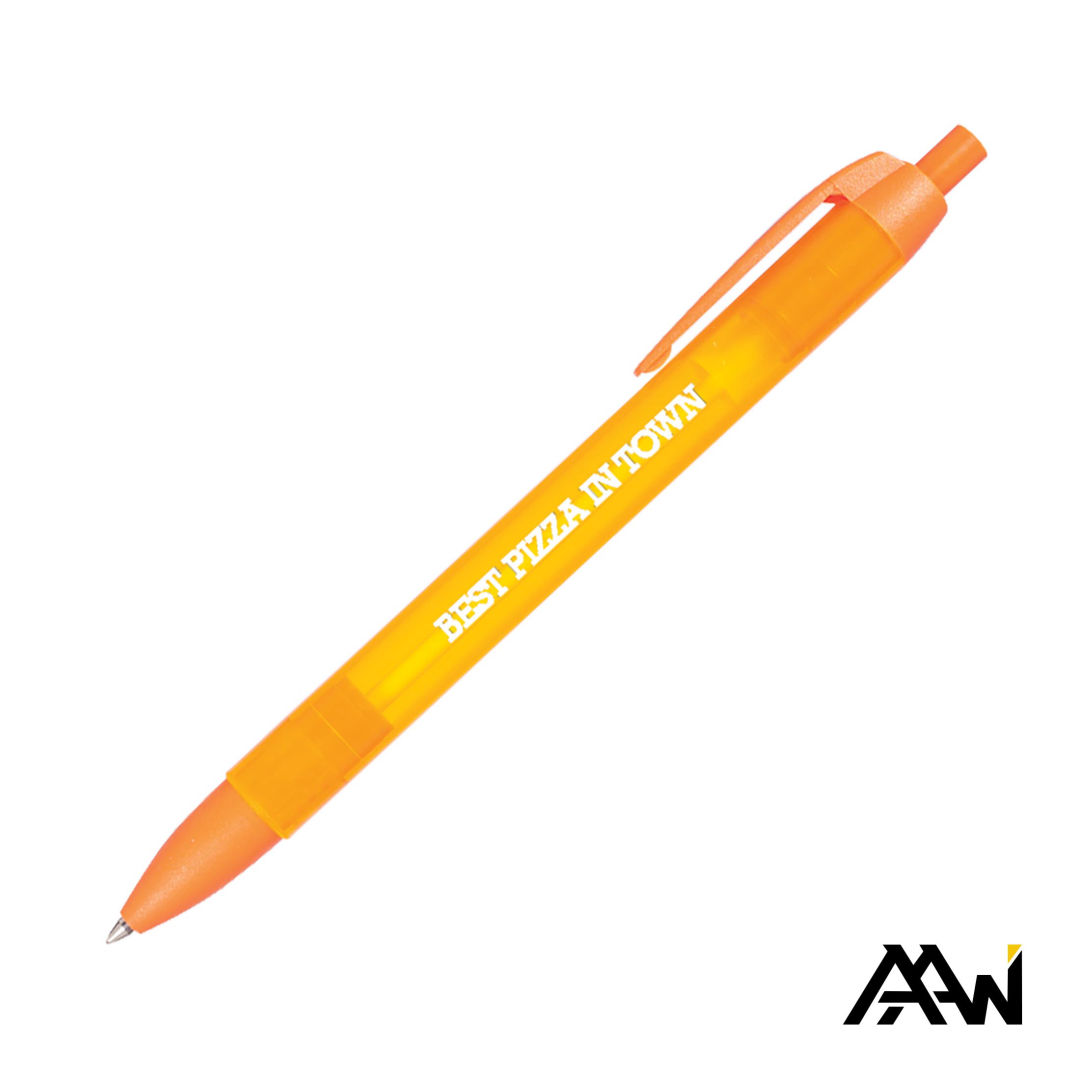 Widebody Pen w/Translucent Barrel - Matte Colored Accent 11