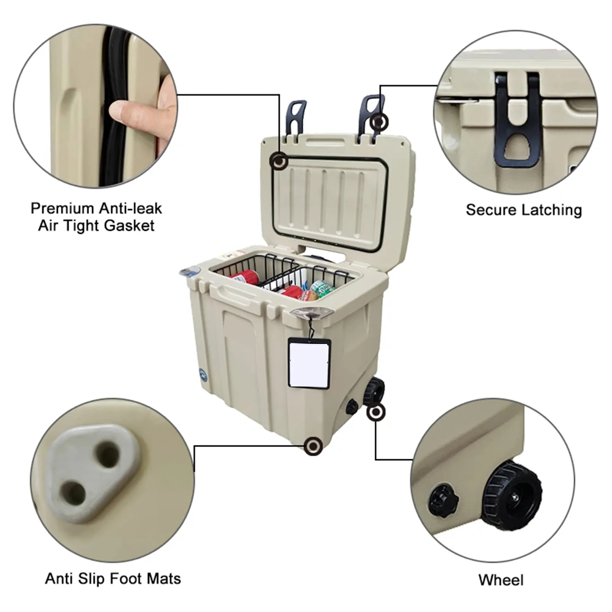 37QT Insulated PE Luggage Cooler 13