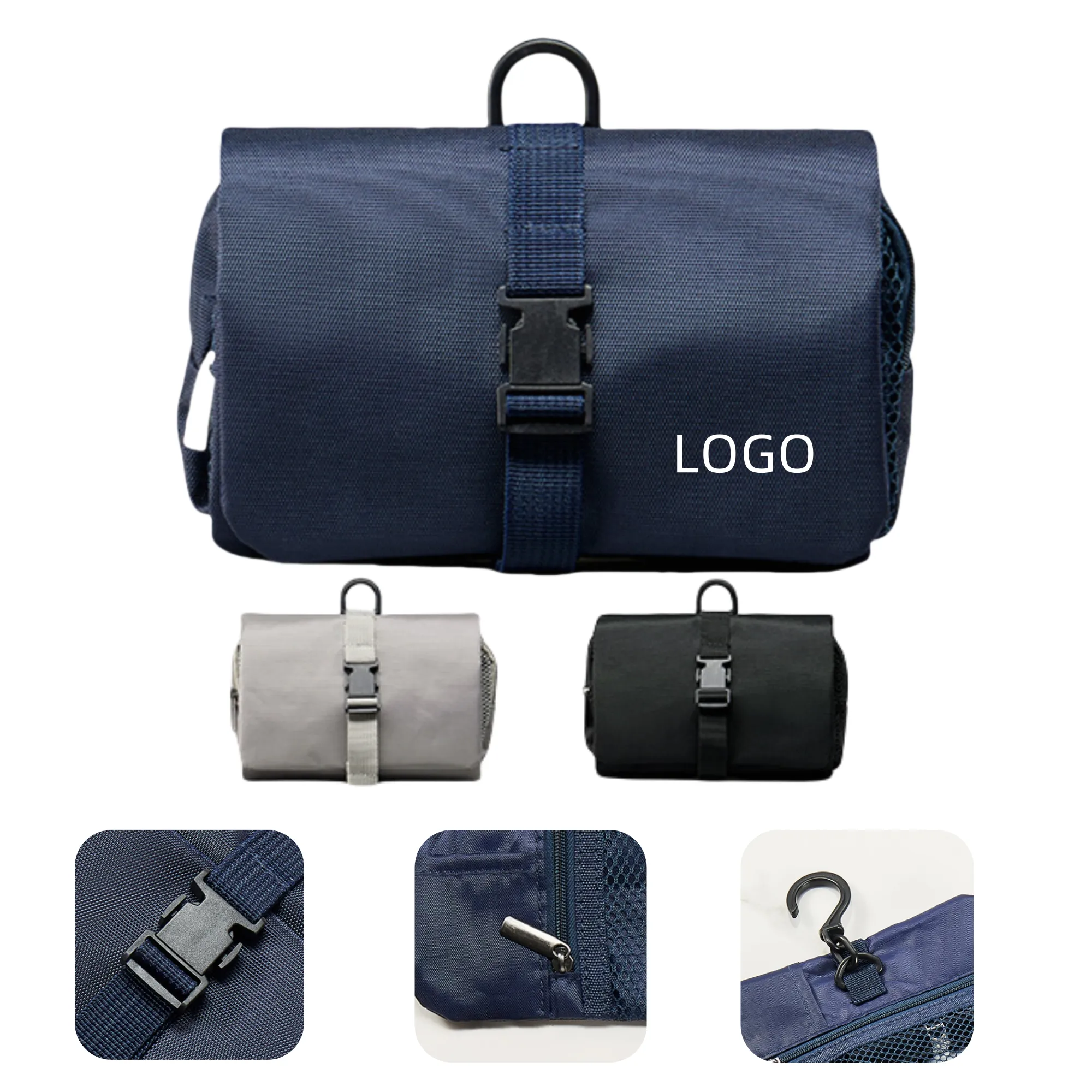 Buckle Folding Toiletries Oxford Storage Bag 2
