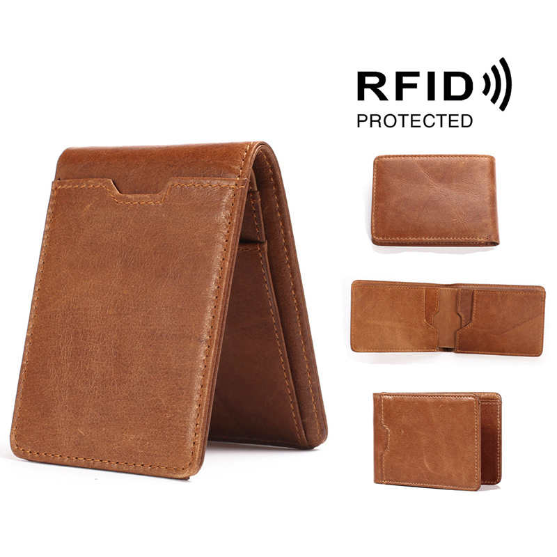 Top Grain Cowhide RFID Card Case 2