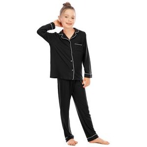 2 Piece Sleepwear Button-Down Nightwear Loungewear 2