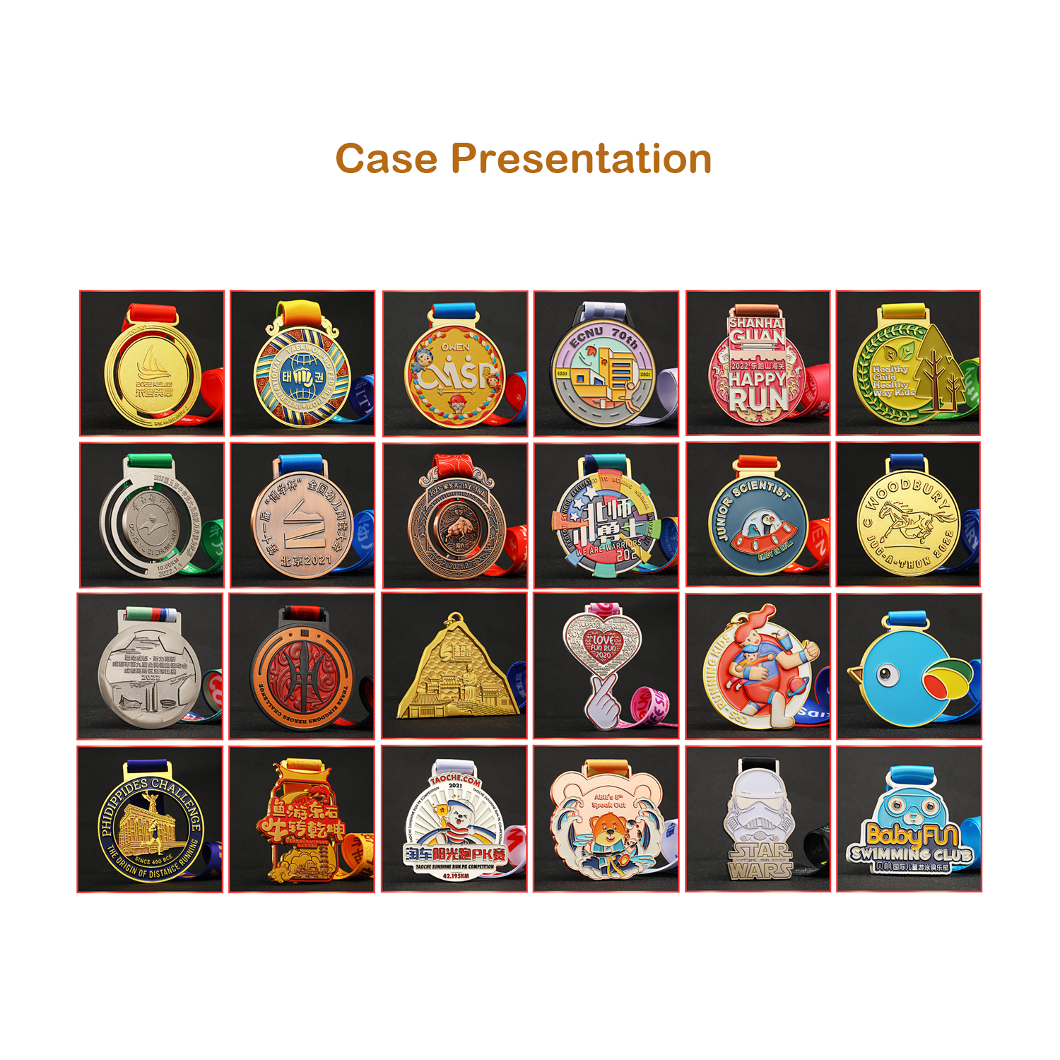 Custom Fashion Logo Antique Gold Copper Sports Team Medals 2