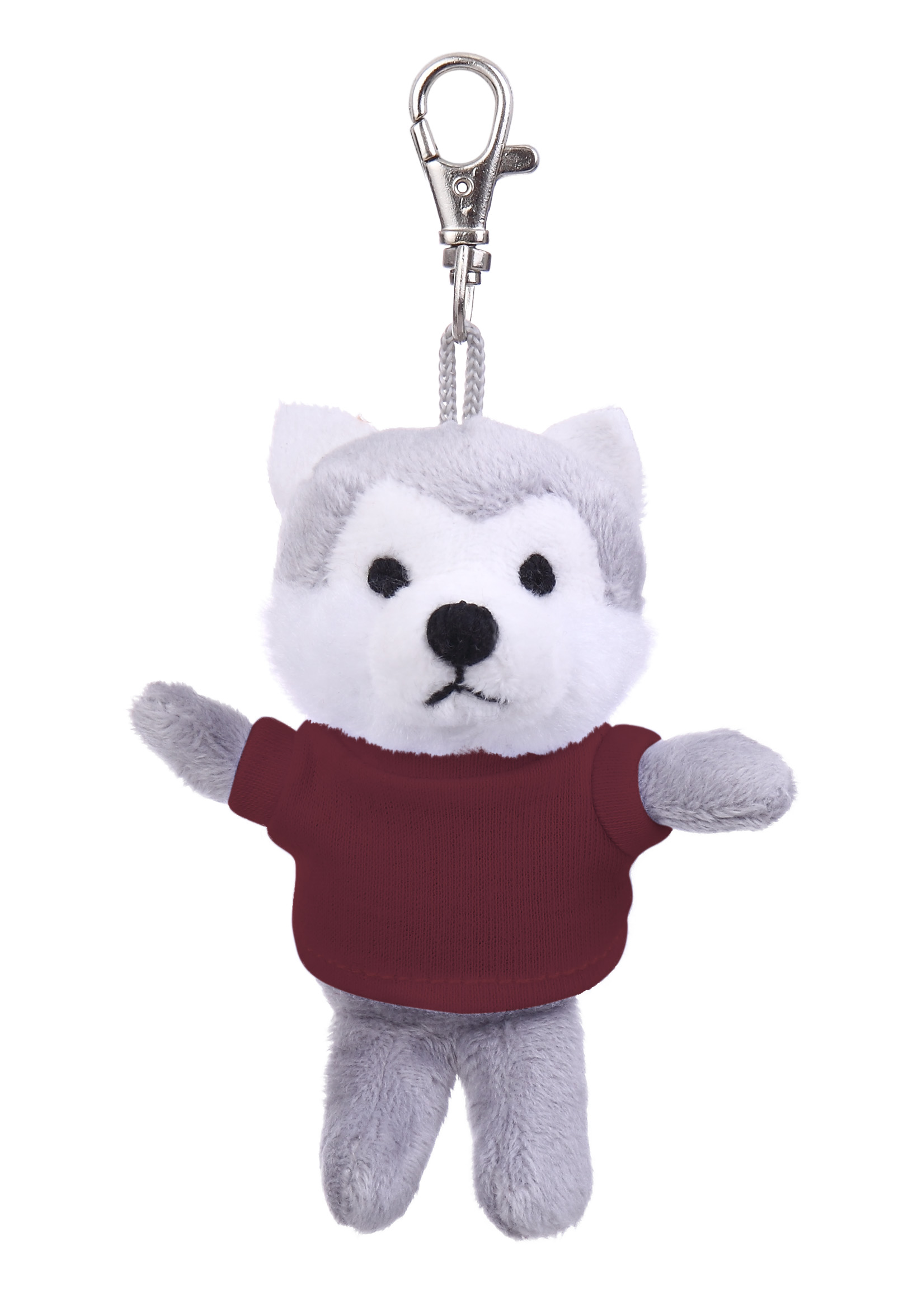 Soft Plush Wolf Keychain with Tee 4