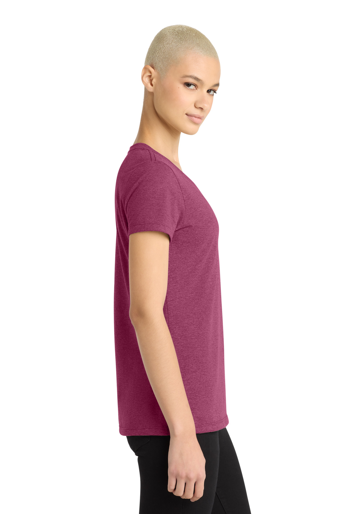 District - Women's Perfect Weight V-Neck Tee. DM1170L 75
