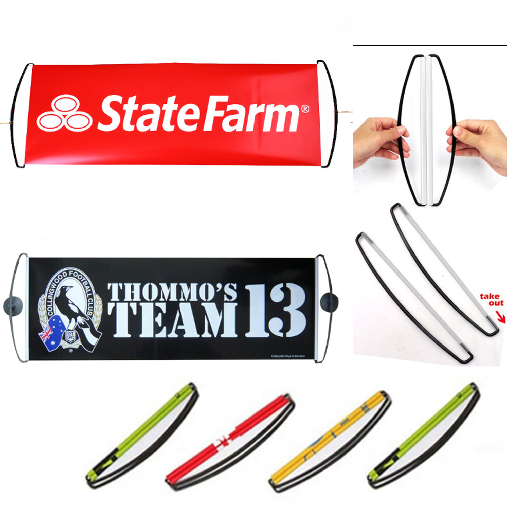 Portable  Handheld Retractable Banner 2