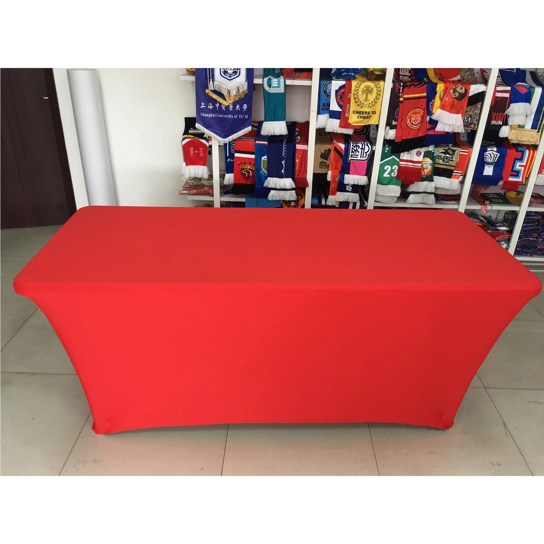 8-Feet Elasticity Stretch Solid Color Table Cover 6